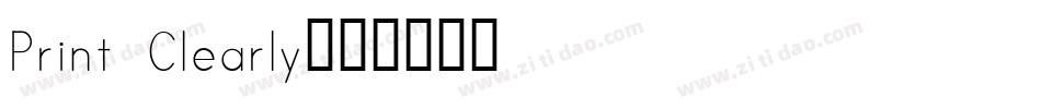 Print Clearly字体转换